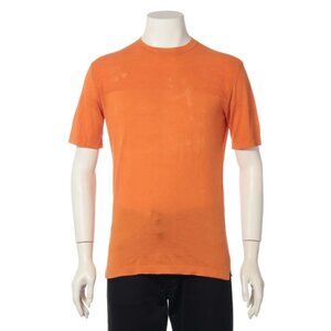 Hermès Cotton Knit T-shirt Orange
